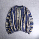 "TUNDRA" blue base 3D knit