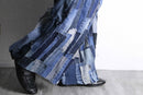 "Re:make" patchwork design wide pants