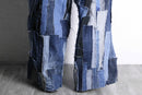 "Re:make" patchwork design wide pants