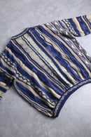 "TUNDRA" blue base 3D knit