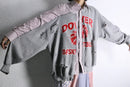 "Re:make" damaged sweat docking stripe shirt
