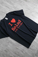 “I ❤︎ Salad” print H/S tee