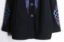 90's "Bob Mackie" jewel tone cutout jacket