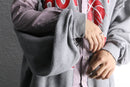 "Re:make" damaged sweat docking stripe shirt