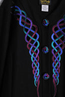 90's "Bob Mackie" jewel tone cutout jacket