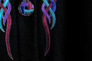 90's "Bob Mackie" jewel tone cutout jacket