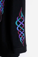 90's "Bob Mackie" jewel tone cutout jacket