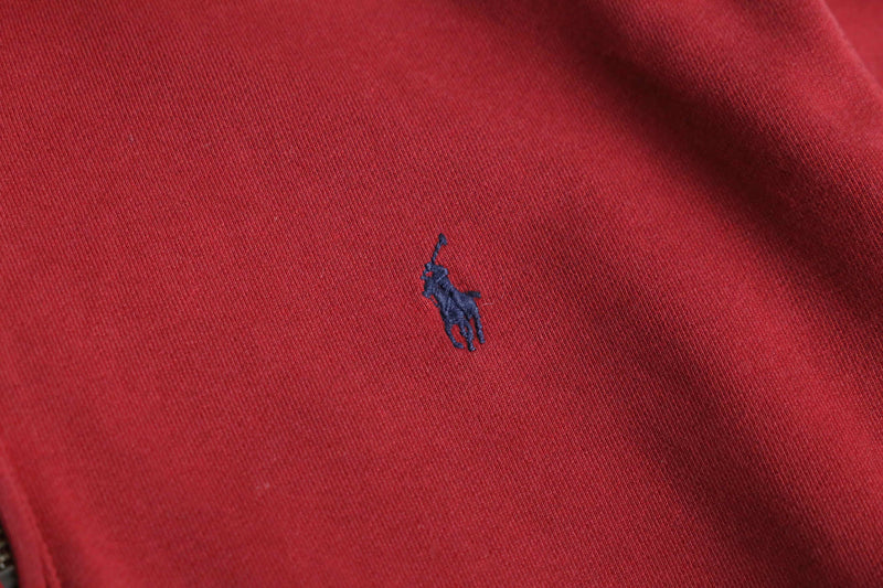 “Polo by RL” red color half zip sweat