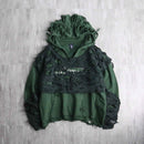 ''Re:make''layered boro hoodie