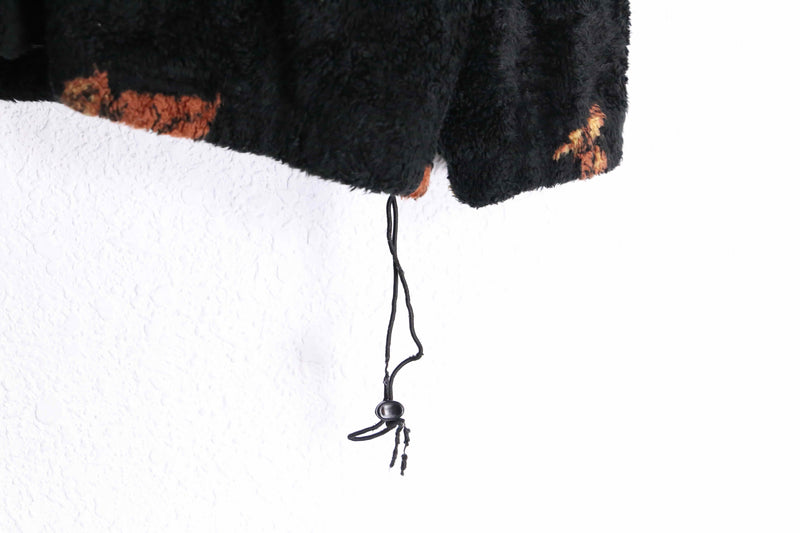 autumn leaf zip-up fleece