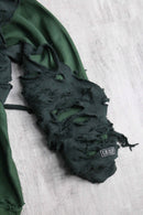 ''Re:make''layered boro hoodie