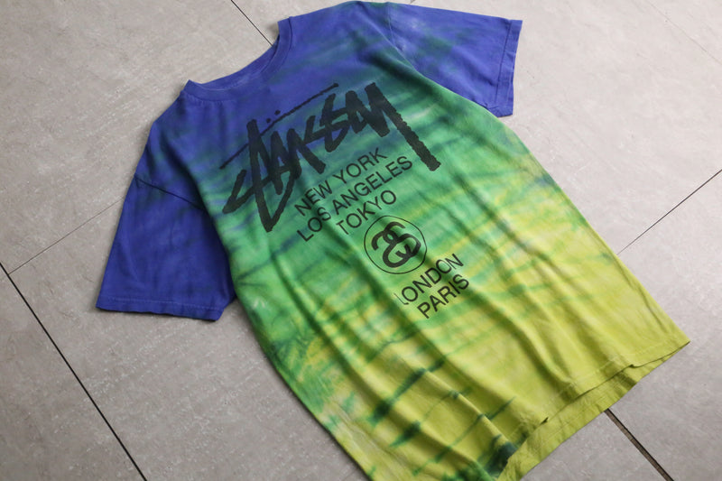 00’s “Stussy” tie dye logo design tee