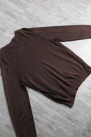 “Polo by Ralph Lauren” brown V-neck cotton knit