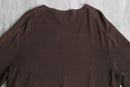 “Polo by Ralph Lauren” brown V-neck cotton knit