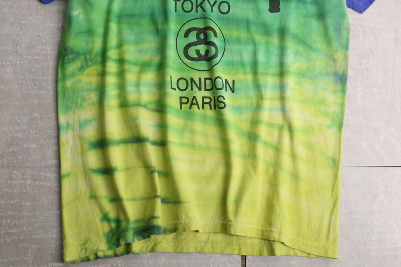 00’s “Stussy” tie dye logo design tee