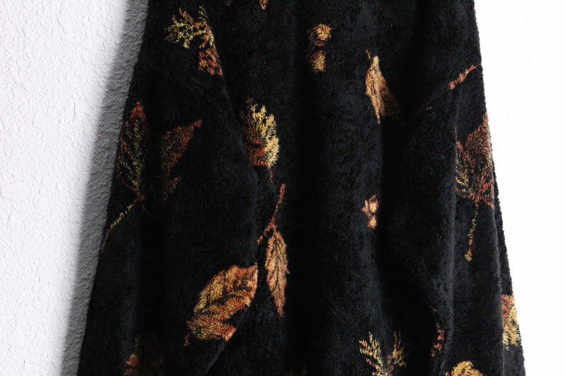 autumn leaf zip-up fleece