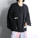 "Re:make" trousers no collar jacket