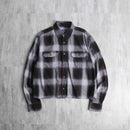 ombre check short length B.D shirt