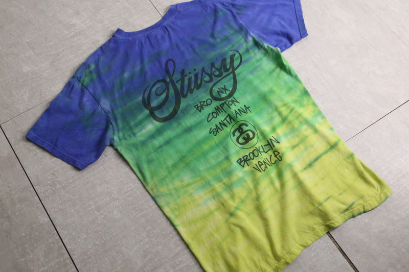 00’s “Stussy” tie dye logo design tee