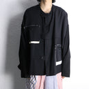 "Re:make" trousers no collar jacket