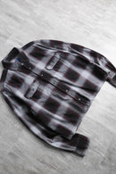 ombre check short length B.D shirt
