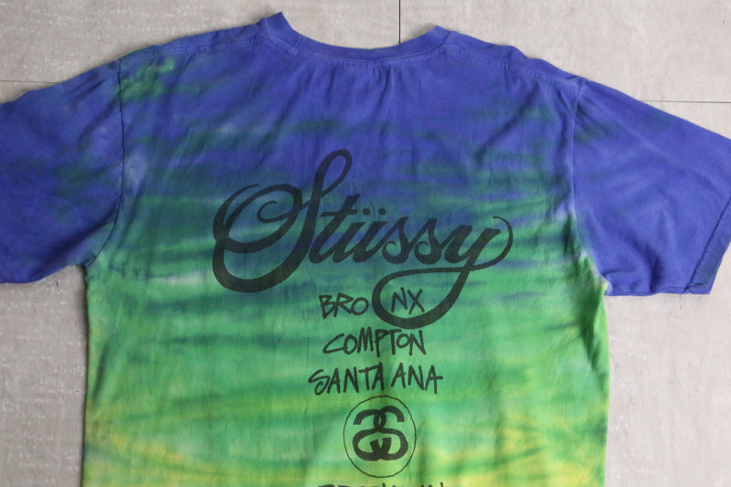 00’s “Stussy” tie dye logo design tee