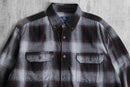 ombre check short length B.D shirt