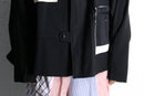 "Re:make" trousers no collar jacket