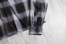 ombre check short length B.D shirt