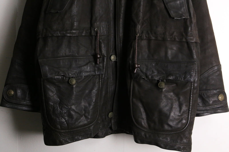 "M-65" sampling leather field jacket