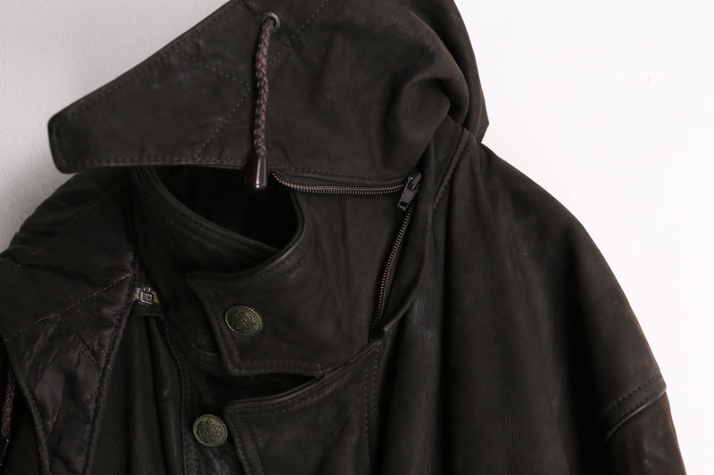 "M-65" sampling leather field jacket