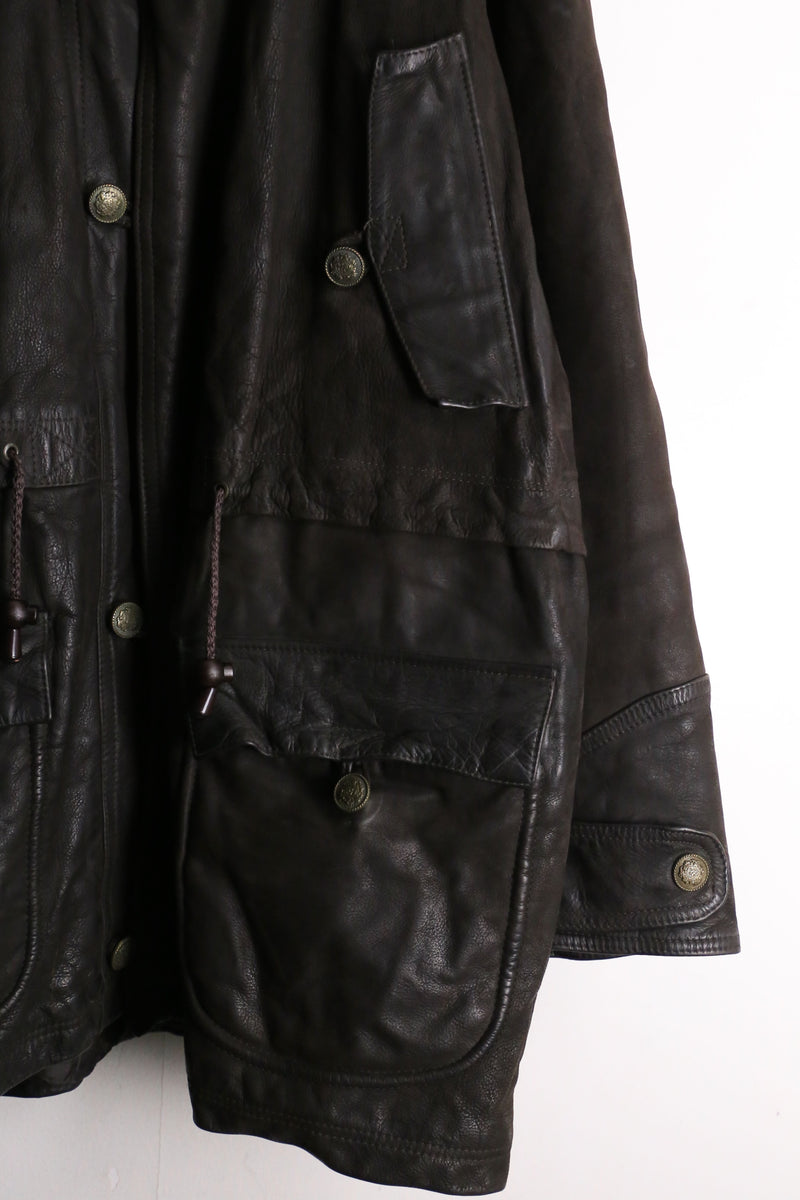 "M-65" sampling leather field jacket