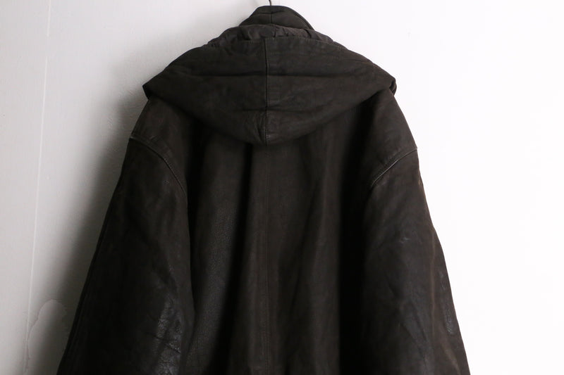 "M-65" sampling leather field jacket