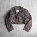 ''Re:make''leather docking short jacket