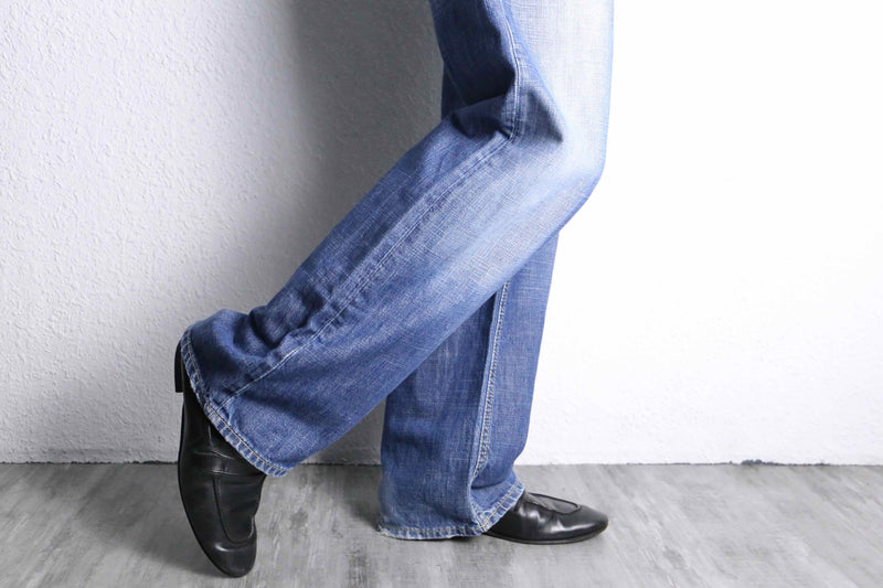 2000's fade wide buggy cotton denim pants