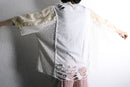 "Re:make" lace ribbon damage tee