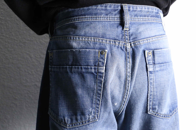2000's fade wide buggy cotton denim pants