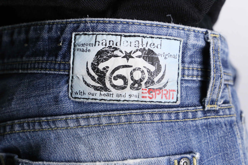 2000's fade wide buggy cotton denim pants