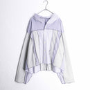 "Re:make" random check shirt hoodie