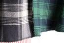 "Re:make" random check cropped hoodie shirt