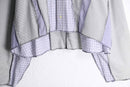 "Re:make" random check shirt hoodie