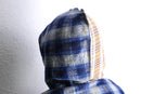 "Re:make" random check cropped hoodie shirt