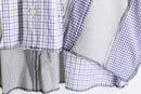 "Re:make" random check shirt hoodie