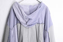 "Re:make" random check shirt hoodie