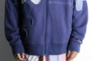 "Re:make" flower patch zip hoodie