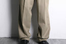 1990's "PERRY ELLIS"two-tuck beige slacks
