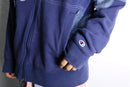 "Re:make" flower patch zip hoodie
