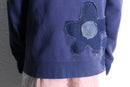 "Re:make" flower patch zip hoodie
