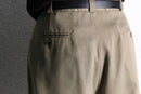 1990's "PERRY ELLIS"two-tuck beige slacks