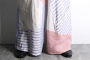 "Re:make" stripe shirt patchwork pajama pants